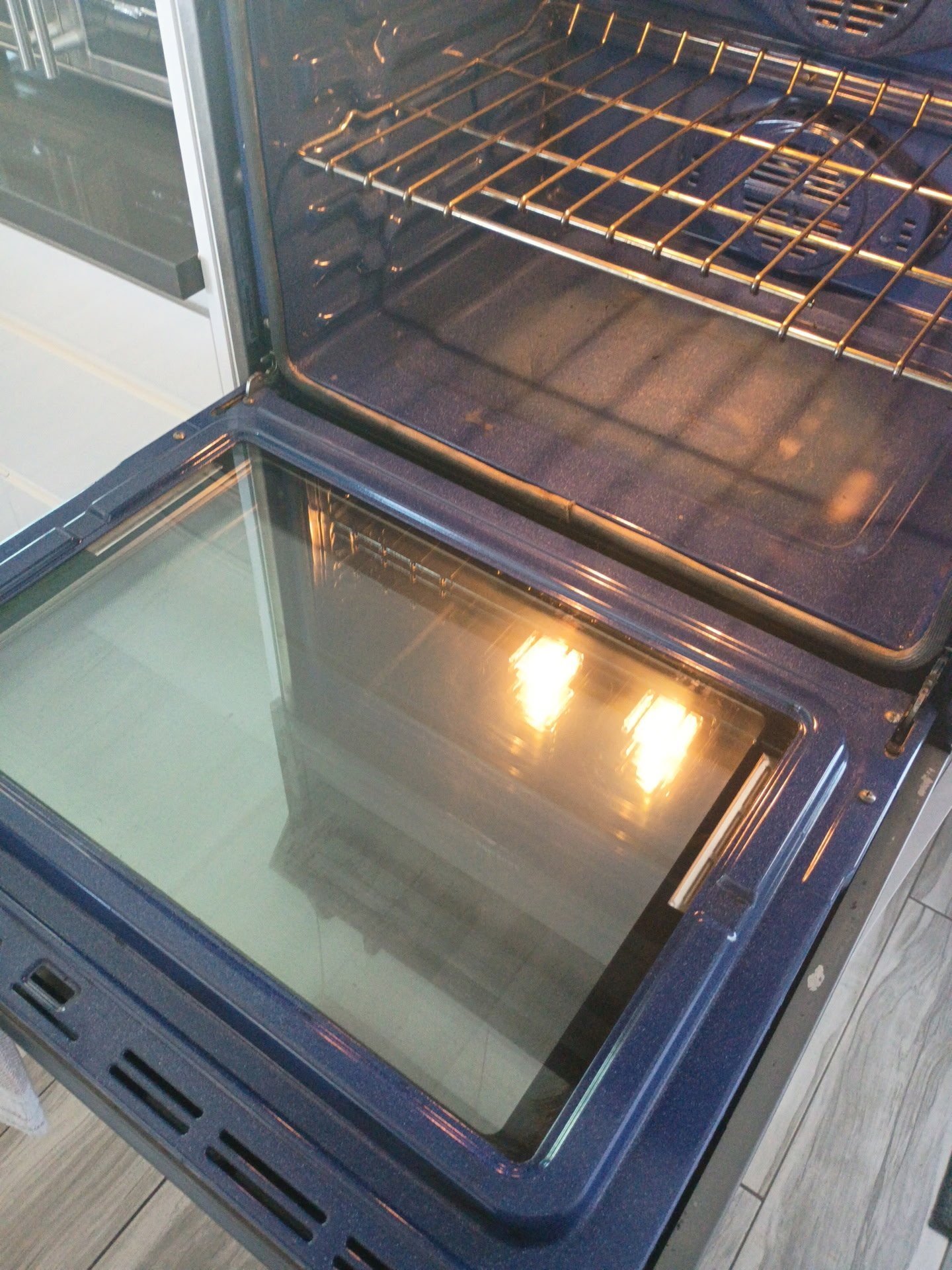 Clean oven interior after detailed appliance cleaning