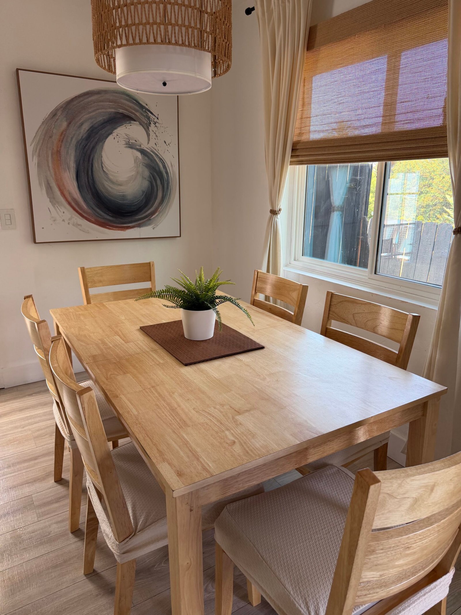 Clean dining area for busy professionals