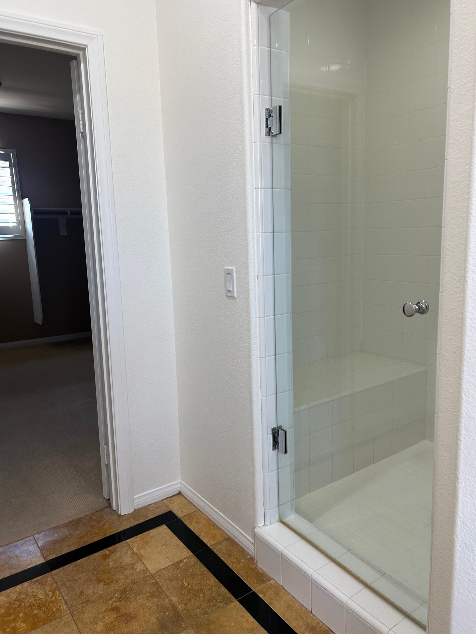 Sparkling clean glass shower enclosure