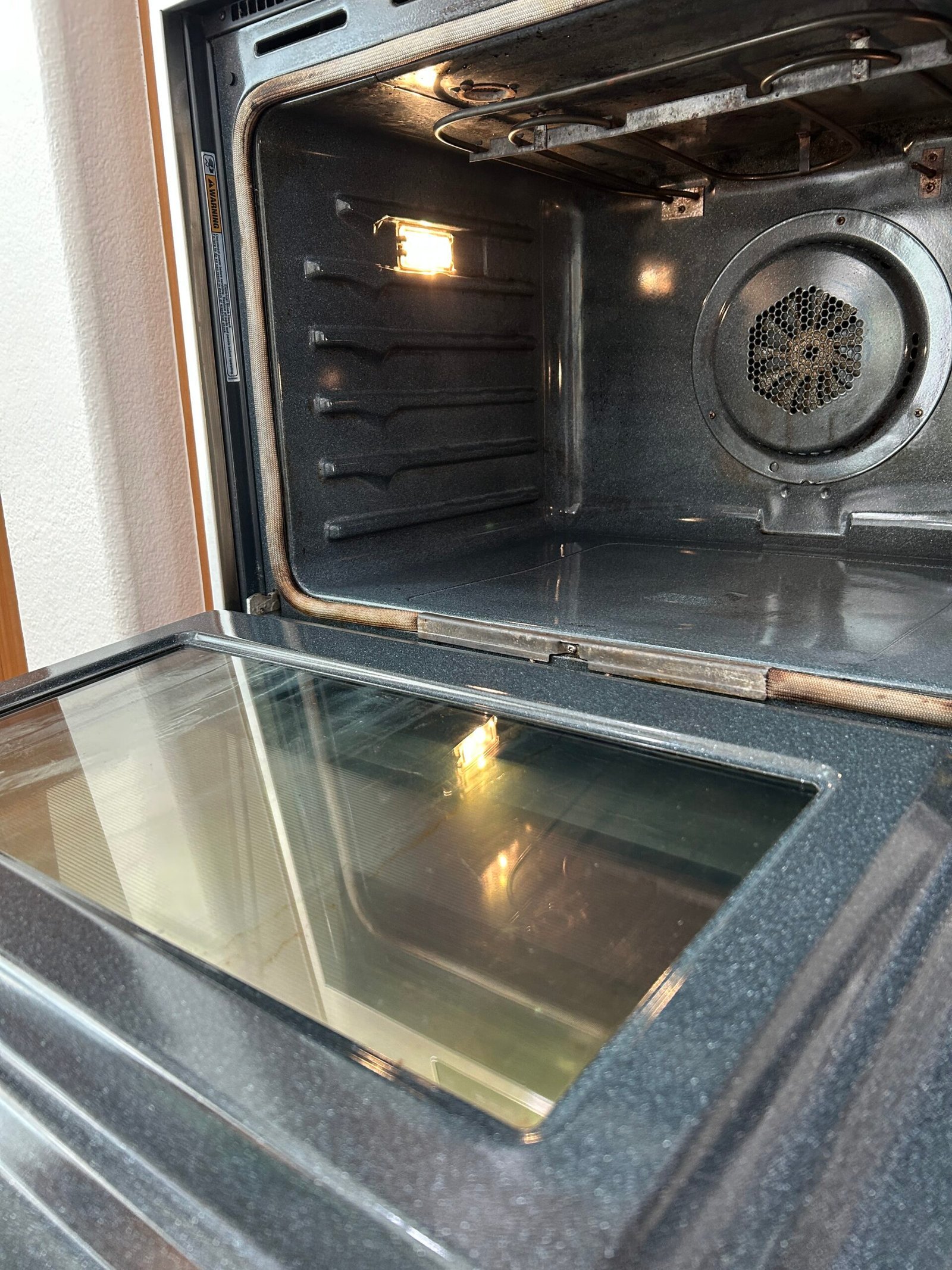 Clean kitchen appliance detail