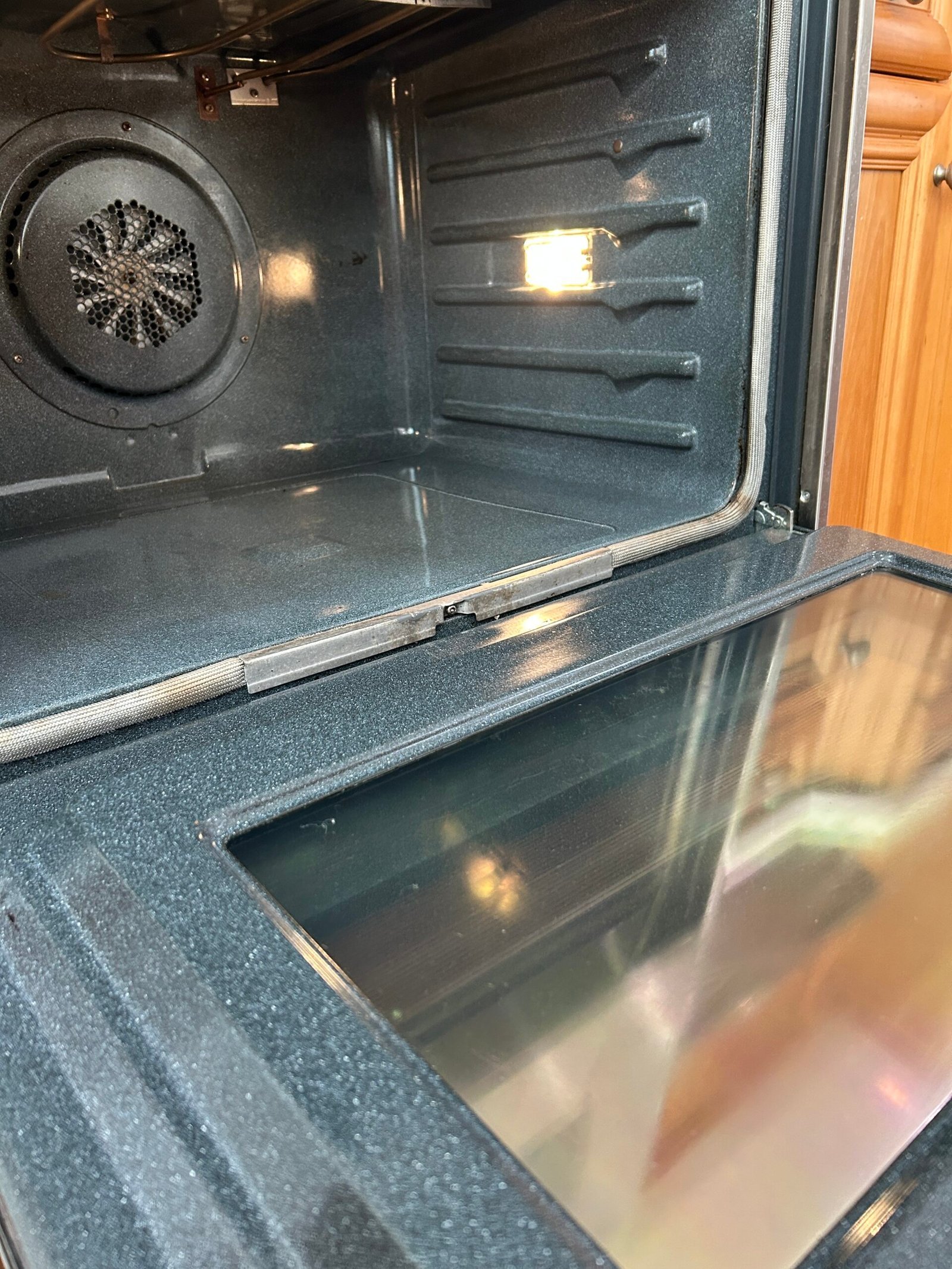 Clean kitchen appliance detail