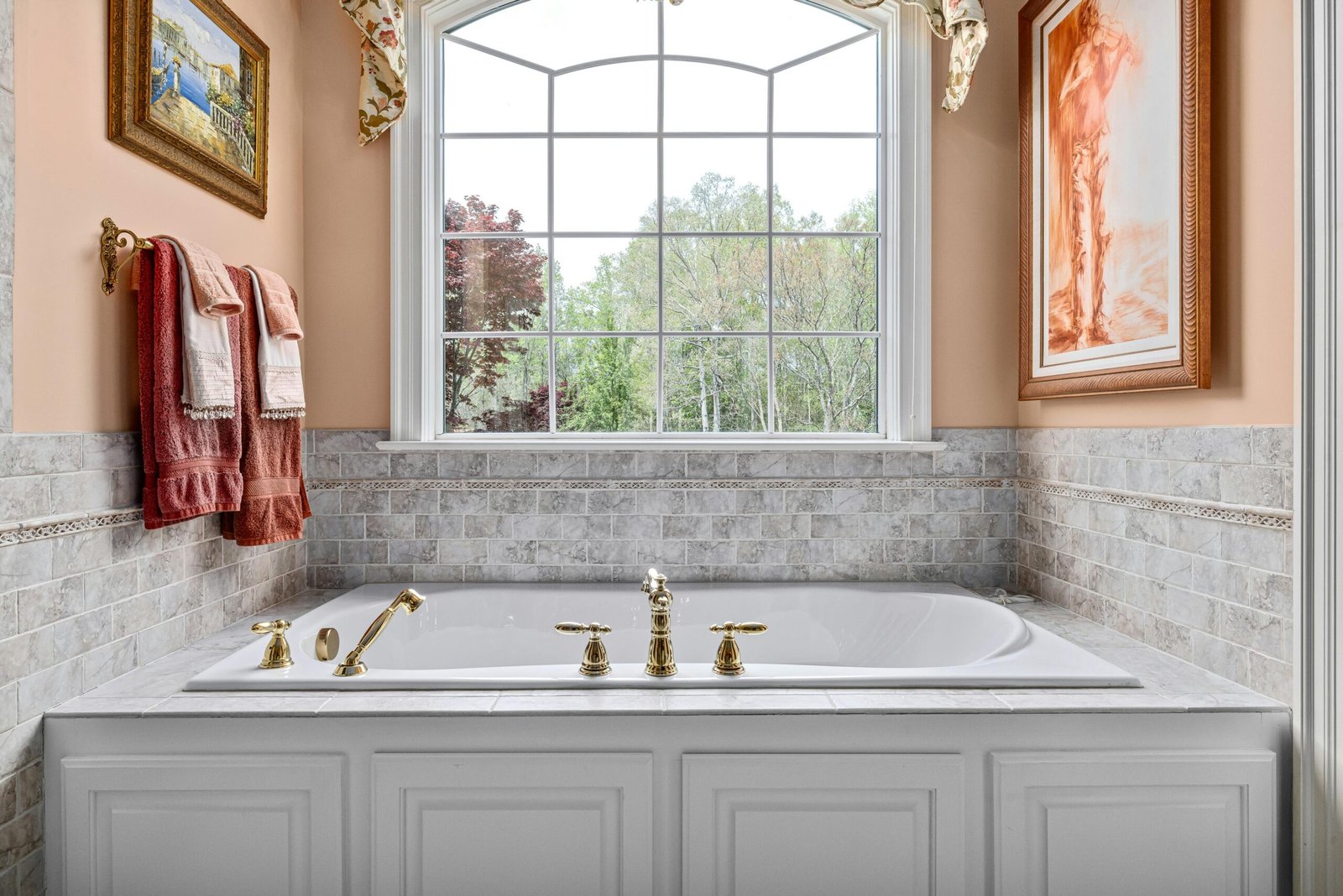 Bathroom with soaking tub in a Bonita home